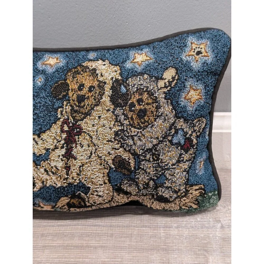 Boyds Bears & Friend Throw Pillow Tapestry Miracles Happen To Those Who Believe